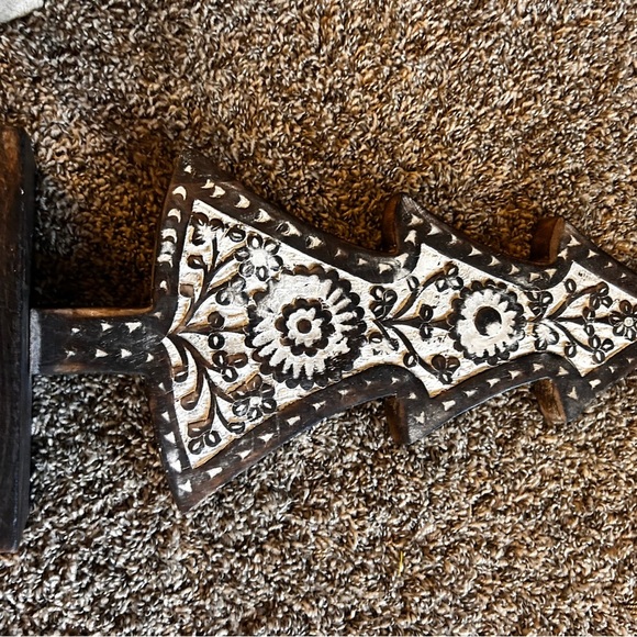 Rustic Wooden Holiday Tree Decor Set - Brown and Black - Picture 8 of 8